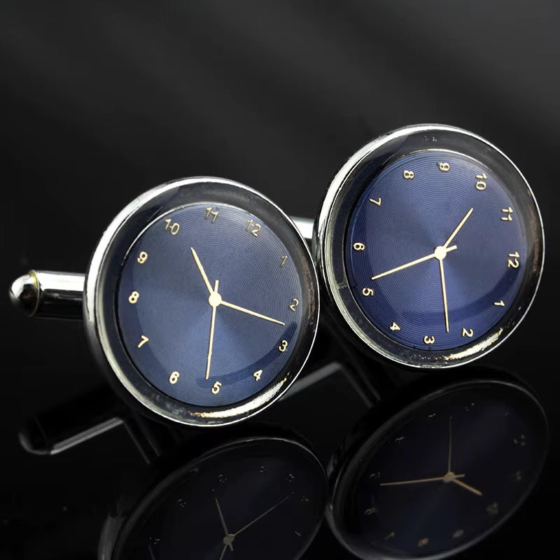MMS Jewelry Shirt Cufflink for Mens Brand Cuff Buttons Watch Shaped Cuff Link High Quality Wedding Abotoaduras Drop Shipping