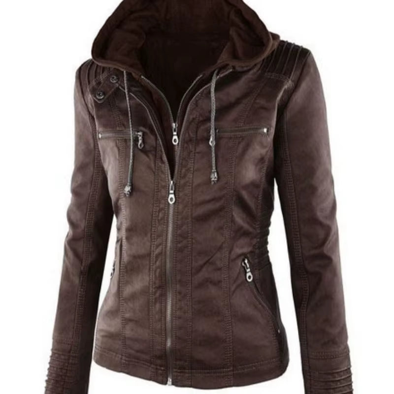 Winter Faux Leather Jacket Women Casual Basic Coats 2025 Ladies Basic Jackets Waterproof Windproof Coats Female Ropa De Mujer