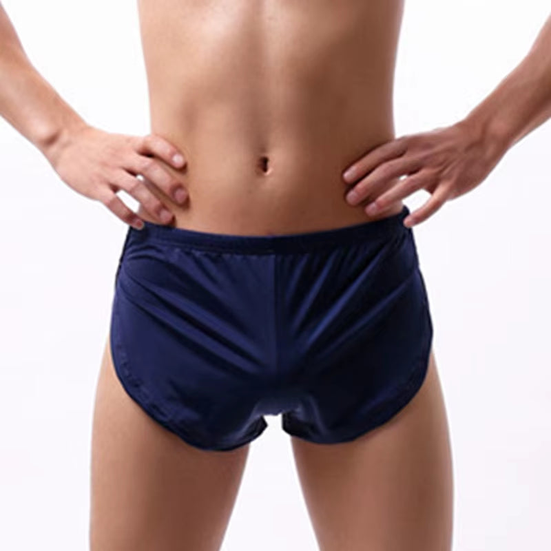 Men'S Panties Underwear Boxers Man Boxer Pajamas Side Split Underpants Breathable Cueca Homem Shorts Bottoms