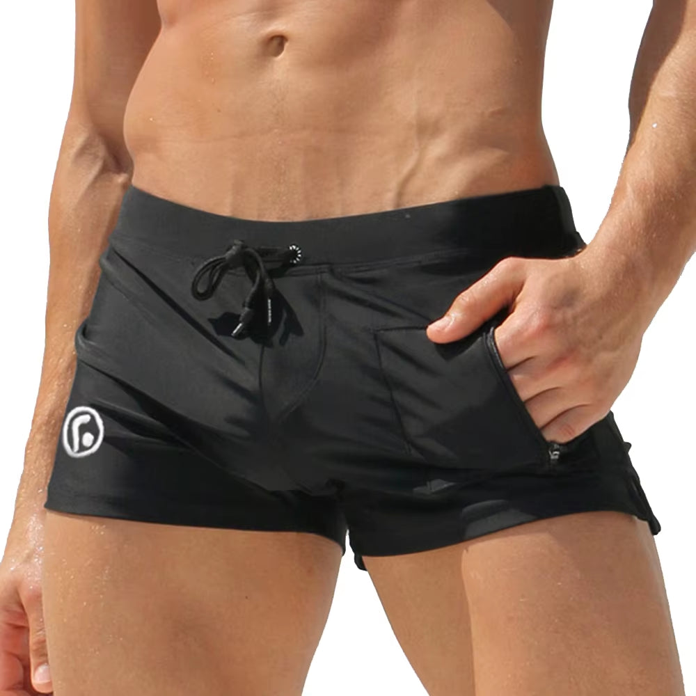 Sexy Swimsuit Beach Quick Drying Trunks Men Swimwear Sunga Board Shorts Zwembroek Heren Mayo Breathable Sport Surfing Underwear