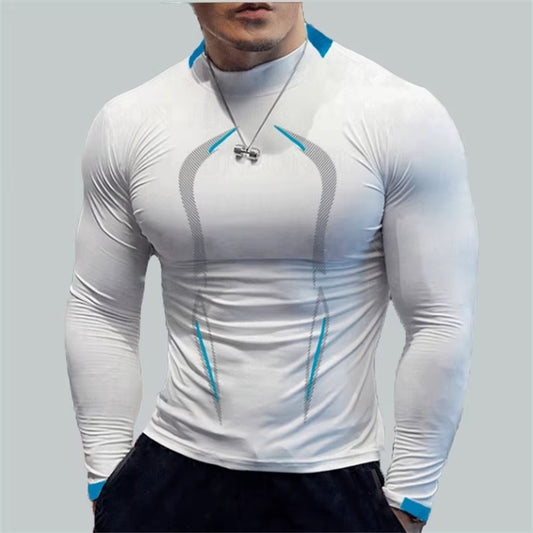 Oversize Men Long Sleeve T Shirt Compression Gym Tshirts Man Quick Dry Sport Running Shirt Training Fitness Top Gym Clothing 8XL