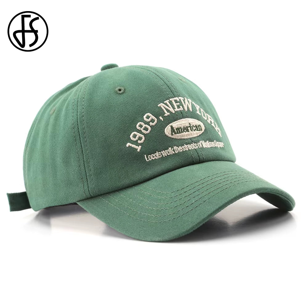 Stylish Green Streetwear Baseball Caps for Men Luxury Brand Women Hat Cotton Letter Snapback Hip Hop Cap Gorras Para Mujer