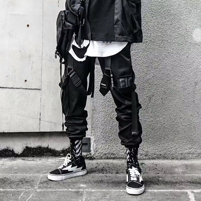 Fashion Men Cargo Pants Y2K Techwear Streetwear Harajuku High Street Hip Hop Jogging Male Trousers Sports Patchwork Clothing