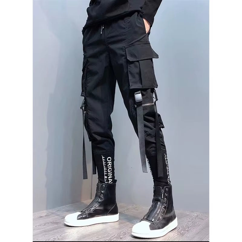 Fashion Men Cargo Pants Y2K Techwear Streetwear Harajuku High Street Hip Hop Jogging Male Trousers Sports Patchwork Clothing
