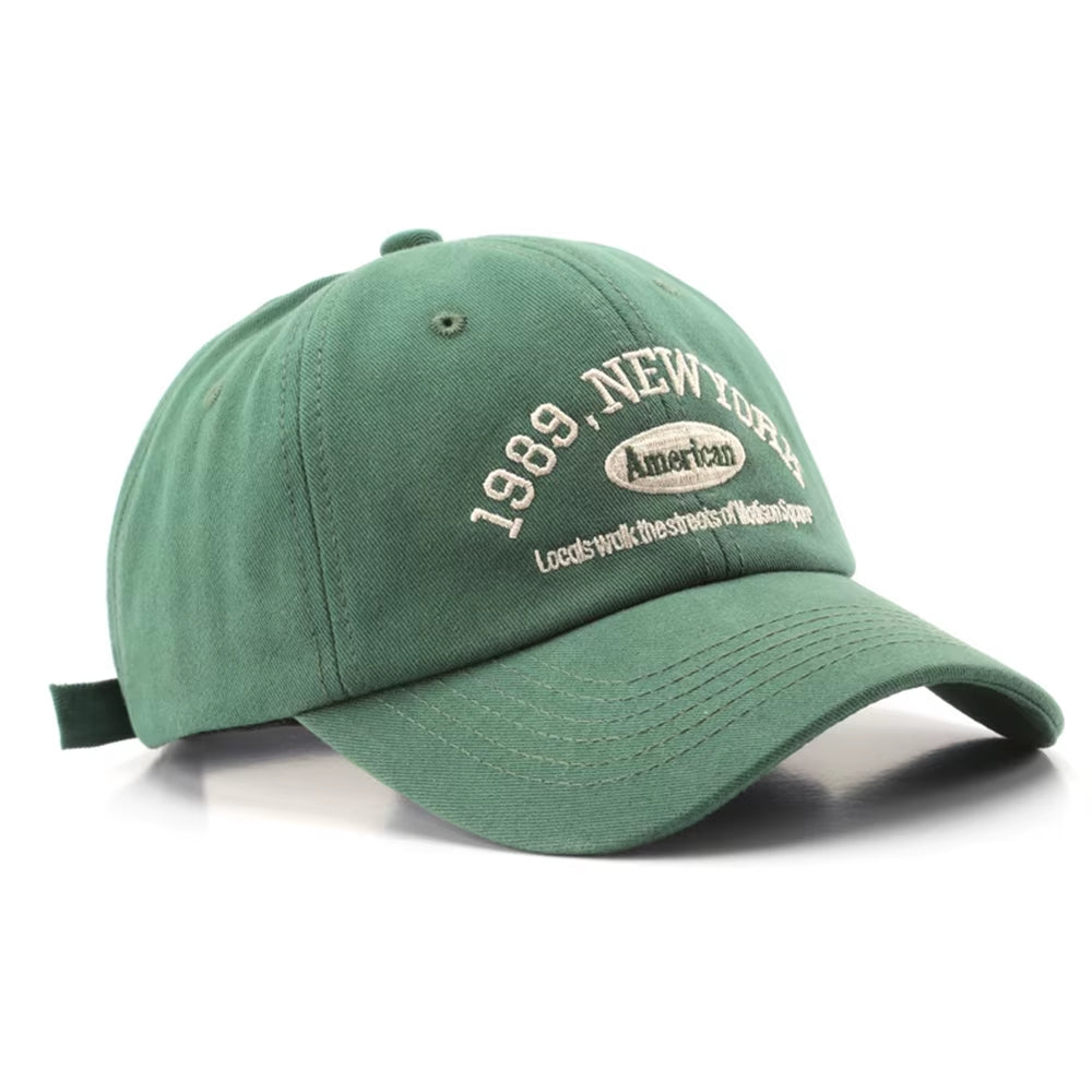 Stylish Green Streetwear Baseball Caps for Men Luxury Brand Women Hat Cotton Letter Snapback Hip Hop Cap Gorras Para Mujer