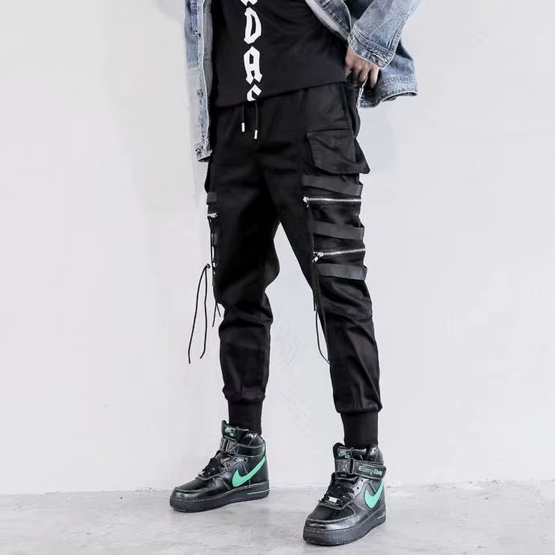 Fashion Men Cargo Pants Y2K Techwear Streetwear Harajuku High Street Hip Hop Jogging Male Trousers Sports Patchwork Clothing