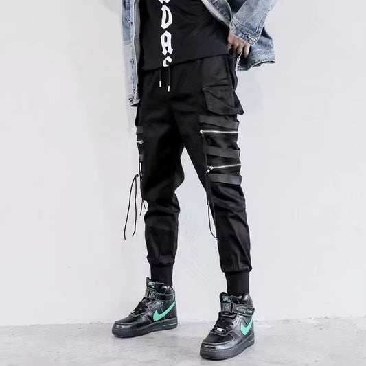 Fashion Men Cargo Pants Y2K Techwear Streetwear Harajuku High Street Hip Hop Jogging Male Trousers Sports Patchwork Clothing