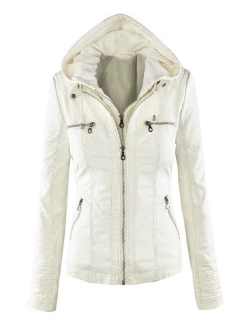 Winter Faux Leather Jacket Women Casual Basic Coats 2025 Ladies Basic Jackets Waterproof Windproof Coats Female Ropa De Mujer
