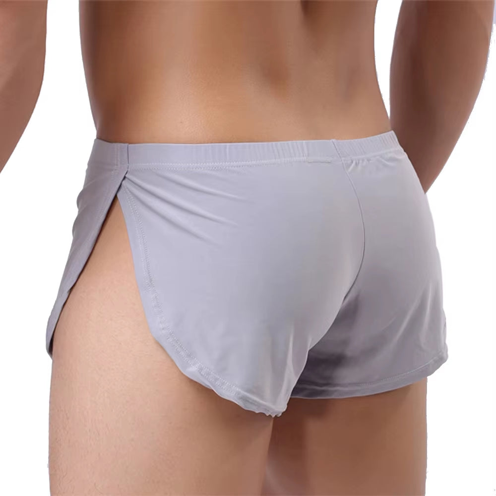 Men'S Panties Underwear Boxers Man Boxer Pajamas Side Split Underpants Breathable Cueca Homem Shorts Bottoms
